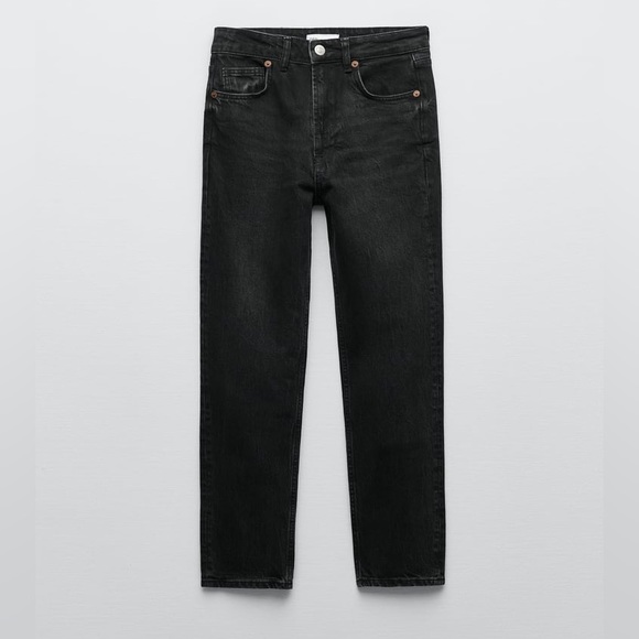 Zara Jeans Zara Mom Fit Comfort Jeans Black Poshmark